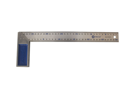 Угольник столярный нерж сталь, алюмин осн 300мм Кобальт 243-608